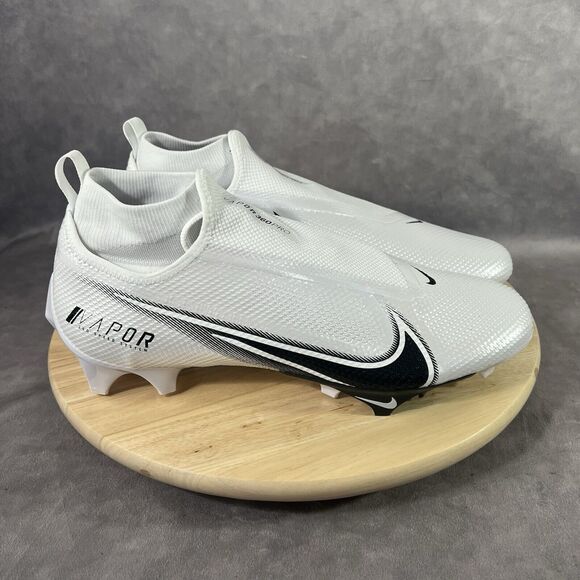 Nike Vapor Edge Pro 360 Football Cleats Size 13 White Black Shoes AO8277-100